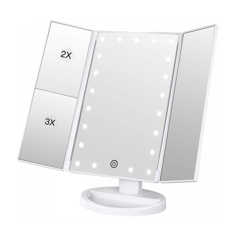 Oglinda LED pentru machiaj cu functie de marire a imaginii
