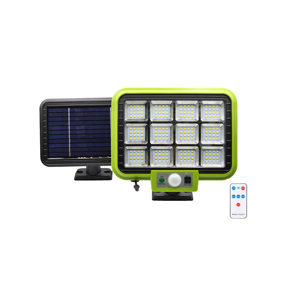 Lampa LED cu panou solar, 192 SMD,  telecomanda, 30W