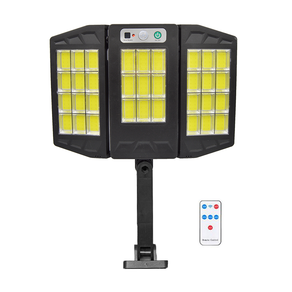 Lampa solara tripla COB, suport de prindere, 30W