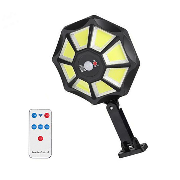 Lampa solara LED, ZB168B COB, senzor de miscare, 20W