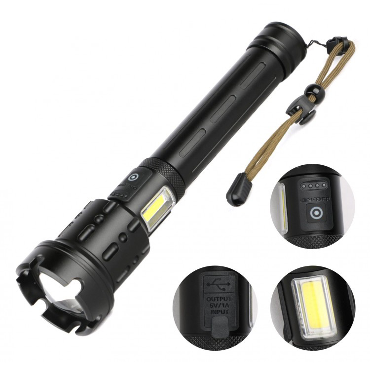 Lanterna led smd, JY02 P100, Usb, 10w