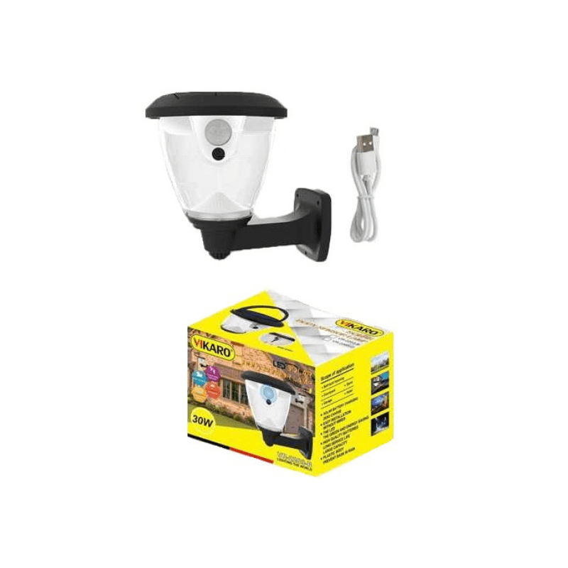 Lampa solara cu senzor de miscare VR2203B, 30W