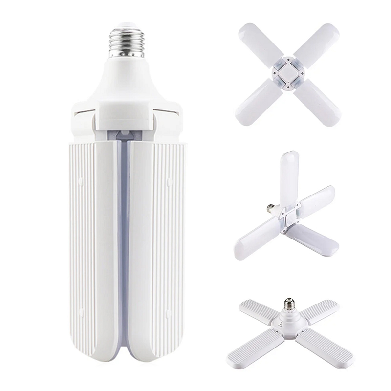 Lampa LED cu 4 brate pliabile, soclu E27, 50W
