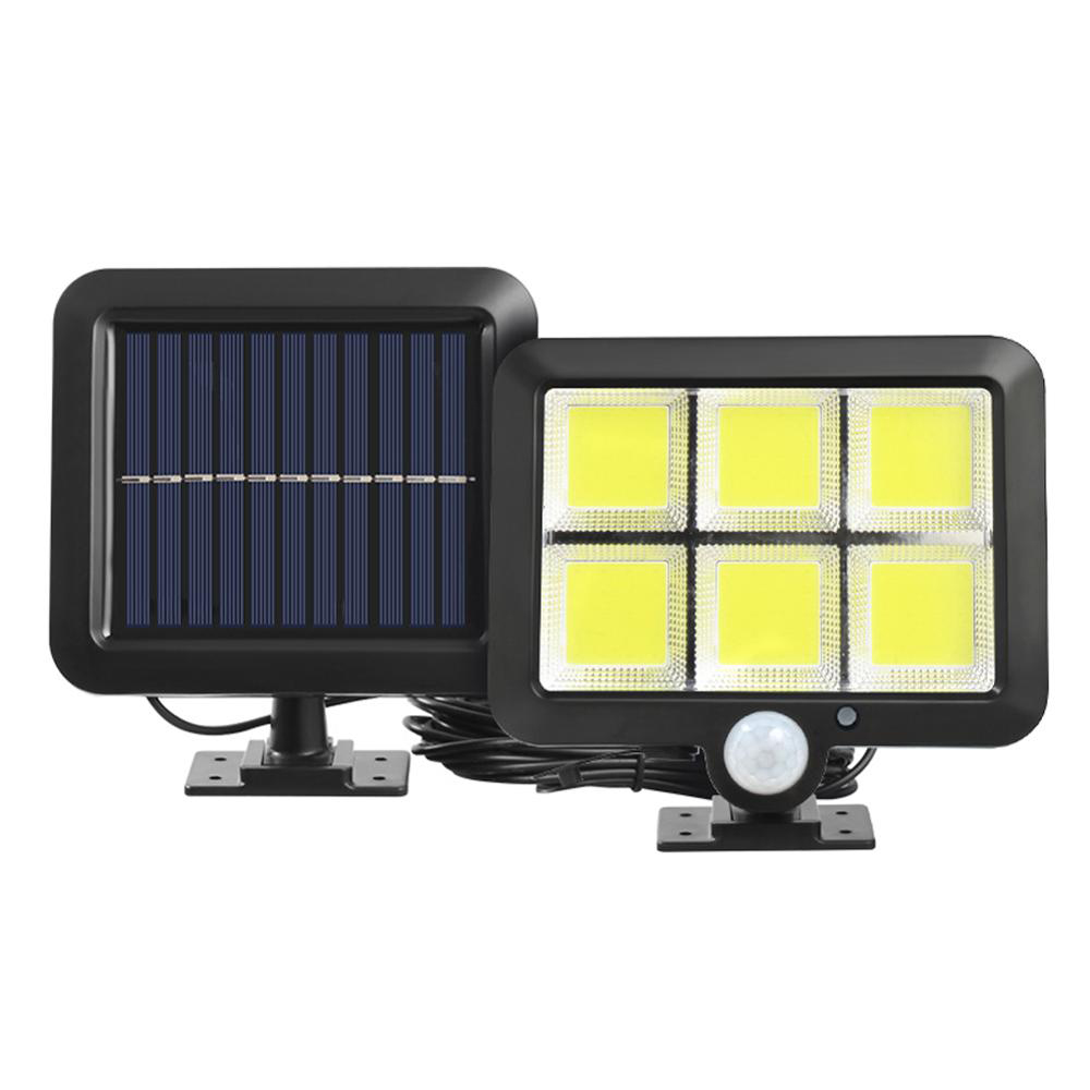 Lampa LED cu panou solar, F120, 40W, senzor, 120COB