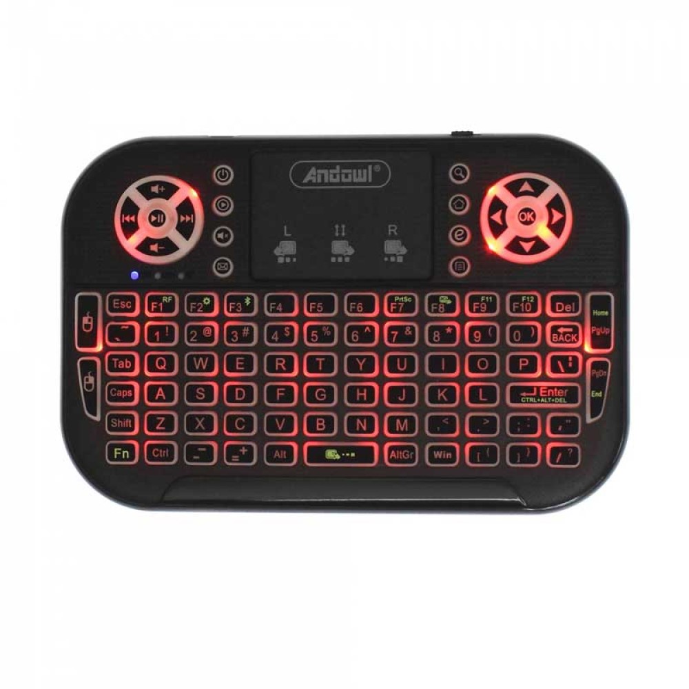 Tastatura wireless mini K700C cu touchpad, USB, RGB, BT