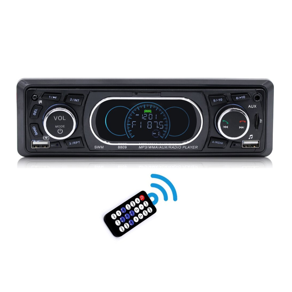 MP3 Player auto SWM8809, 1DIN, BT, Dual USB, TF, AUX, FM