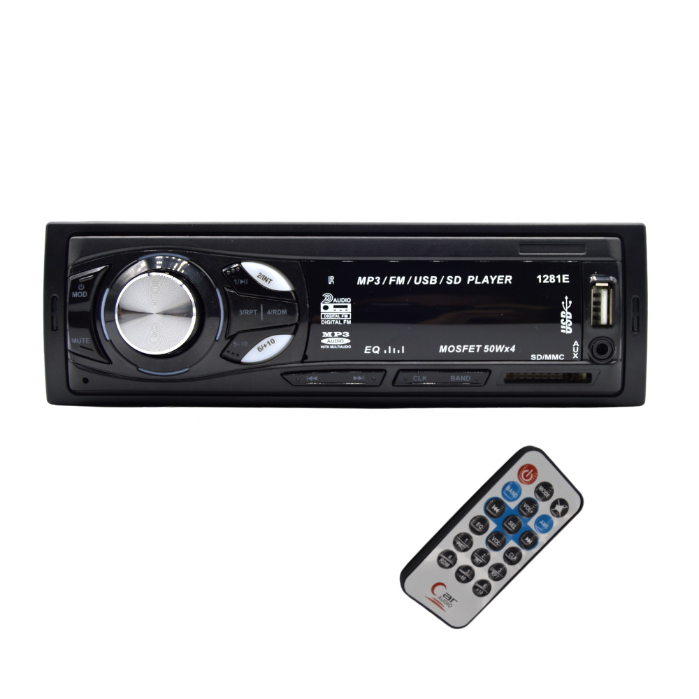 Radio MP3 Player 50W x 4, CDX1281E, telecomanda, AUX, USB, LCD