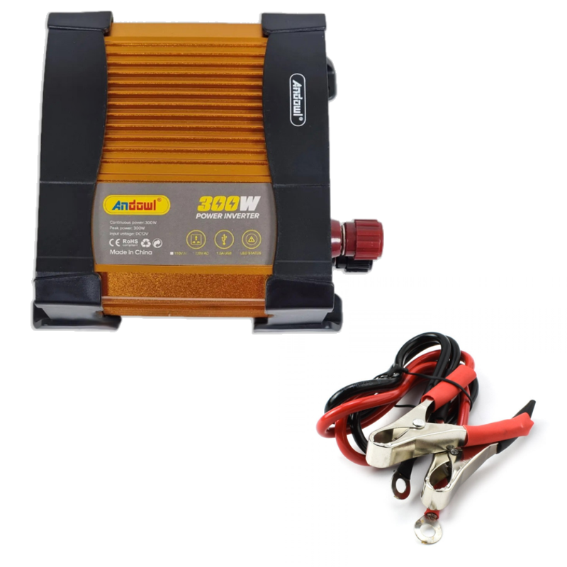 Invertor auto KS300, 300W, 12V, 220V