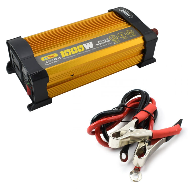 Invertor auto KS1000, 1000W, 12V, 220V