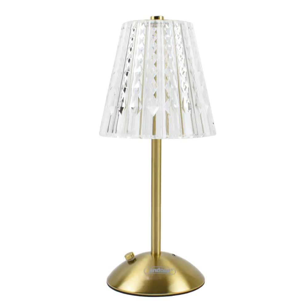 Lampa LED decorativa tip cristal, senzor tactil, 29 cm