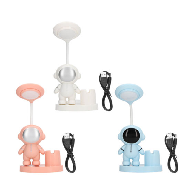 Lampa de birou RDC136, LED, forma astronaut, USB, diverse culori