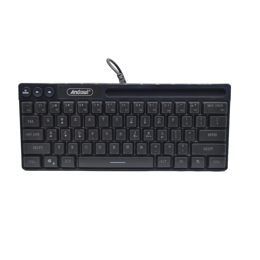 Tastatura gaming cu suport telefon/ tableta QK501, RGB