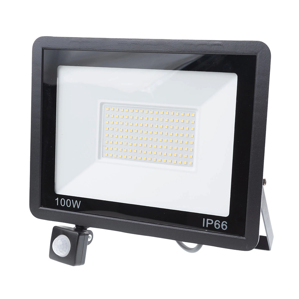 Proiector LED 100W, senzor de miscare, 144 LED
