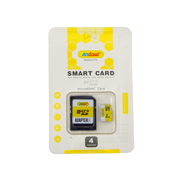 Card micro SD cu adaptor TF4, 4GB
