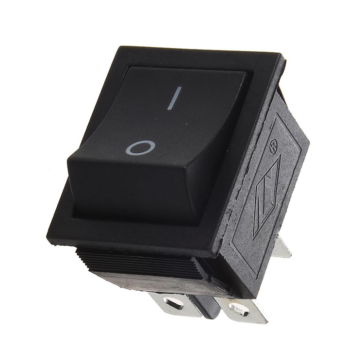 Buton intrerupator auto negru 4 pini 2 pozitii