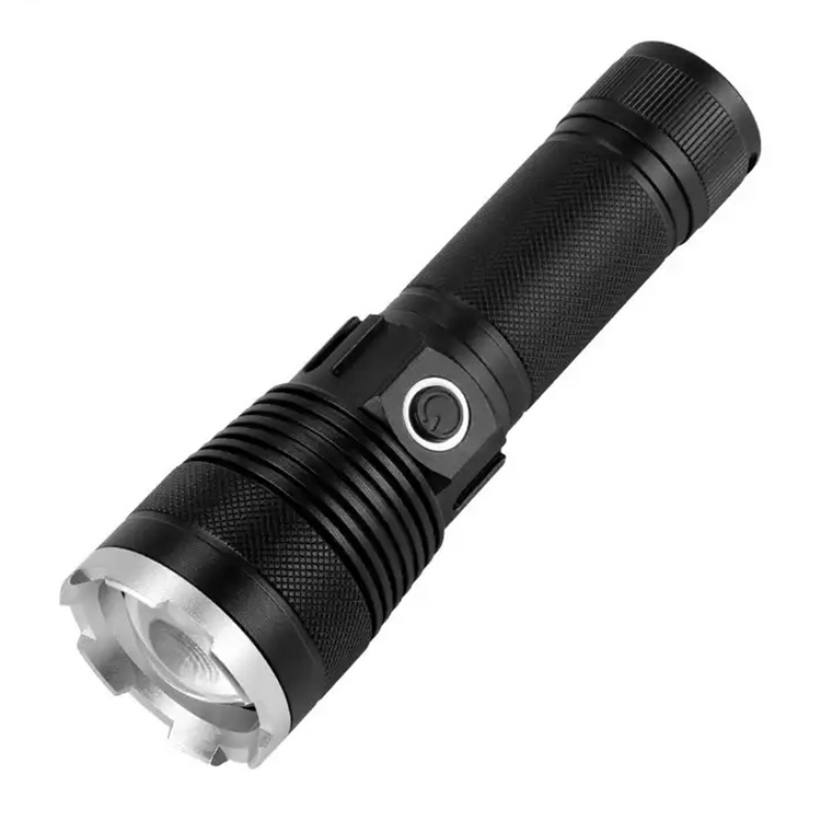 Lanterna LED P90 G72, zoom telescopic, reincarcabila, 40W