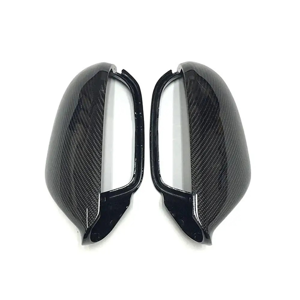 Set 2 capace oglinzi Audi A3/A4/A5, ABS, aspect fibra carbon