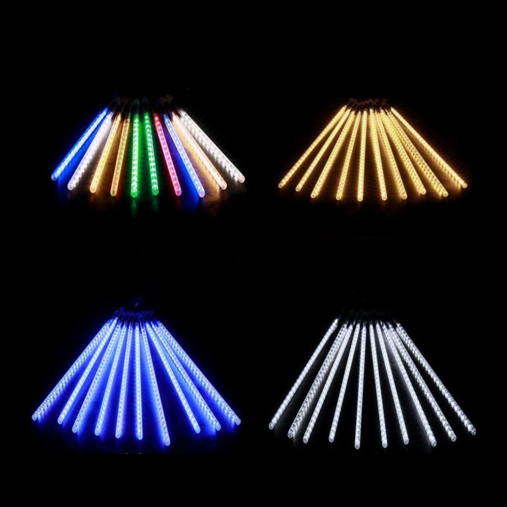 Instalatie tip ploaie meteoriti, 3.9m, 192LED, diverse culori