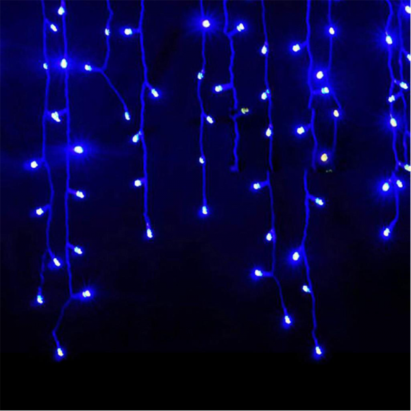 Instalatie luminoasa tip turturi, 12 m, 300LED, albastra