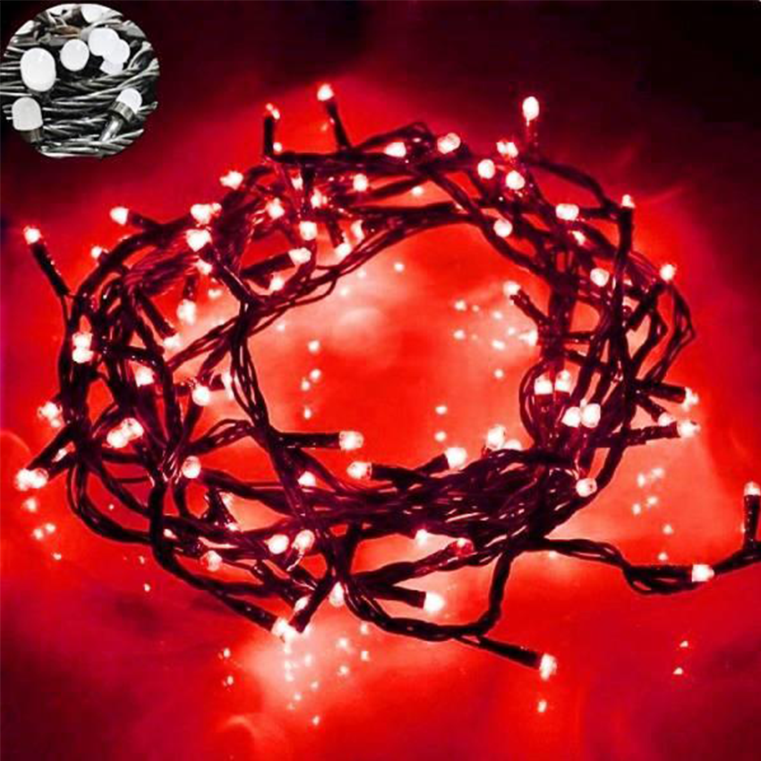 Instalatie luminoasa, 16 metri, 200LED, rosu