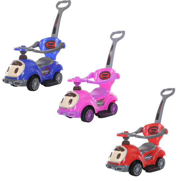 Masinuta 3 in 1, pentru copii, cu claxon muzical