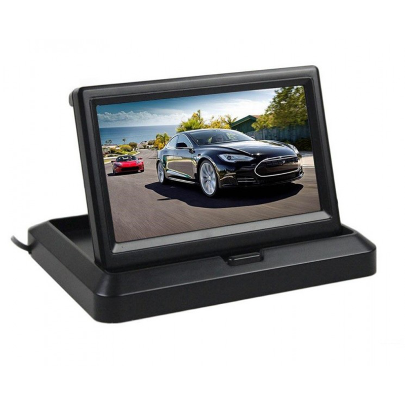 Monitor auto pliabil TFT LCD 4.3”, 2 intrari video